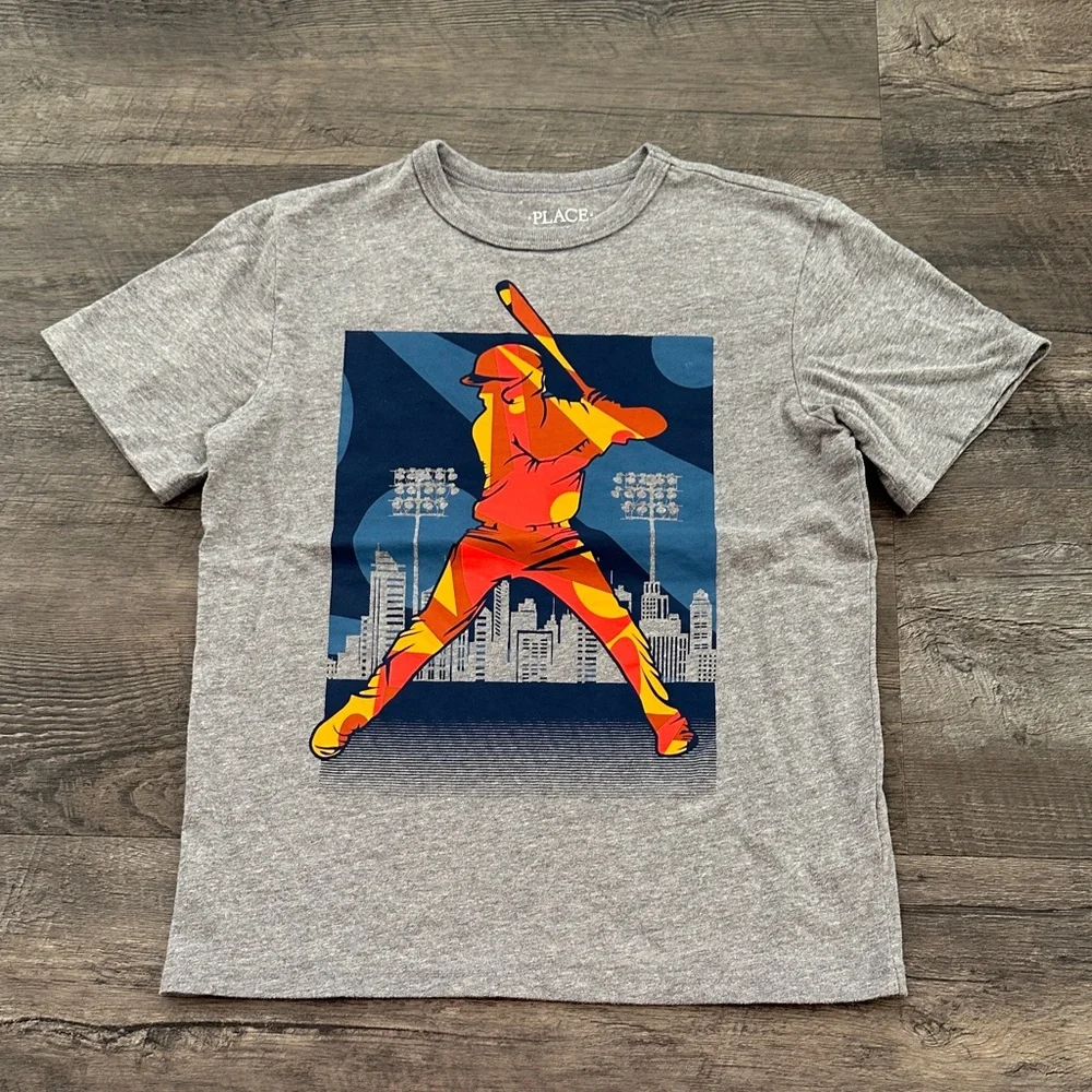 Children's Place BUNDLE (4)‎ Medium 7/8 Baseball/Football/Sports Graphic Tees